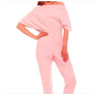 Alexa Admor Blush Pink Dolman Sleeve Jumpsuit Elegant Evening Wear ptp: 20"
